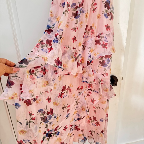 Chelsea & Violet Floral Pink Maxi Dress Size M - Picture 7 of 7